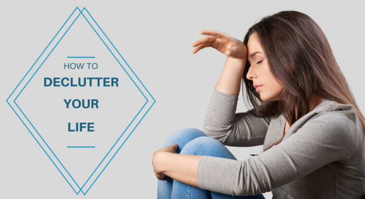 woman thinking how to declutter your life