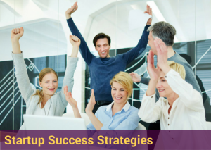 picture of entrepreneurs celebrating results of success strategies for business and personal development